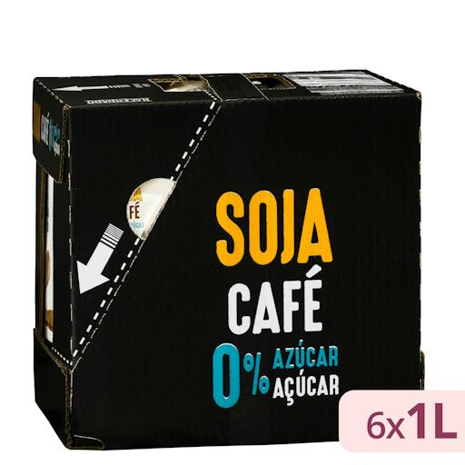 Bebida de soja sabor café 0% azúcar