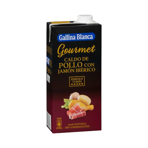 Caldo de pollo con jamón ibérico Gourmet Gallina blanca