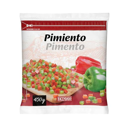 Pimiento rojo y verde Hacendado ultracongelado