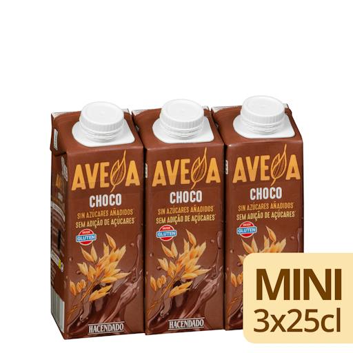 Bebida de avena con chocolate sin azúcares añadidos Hacendado